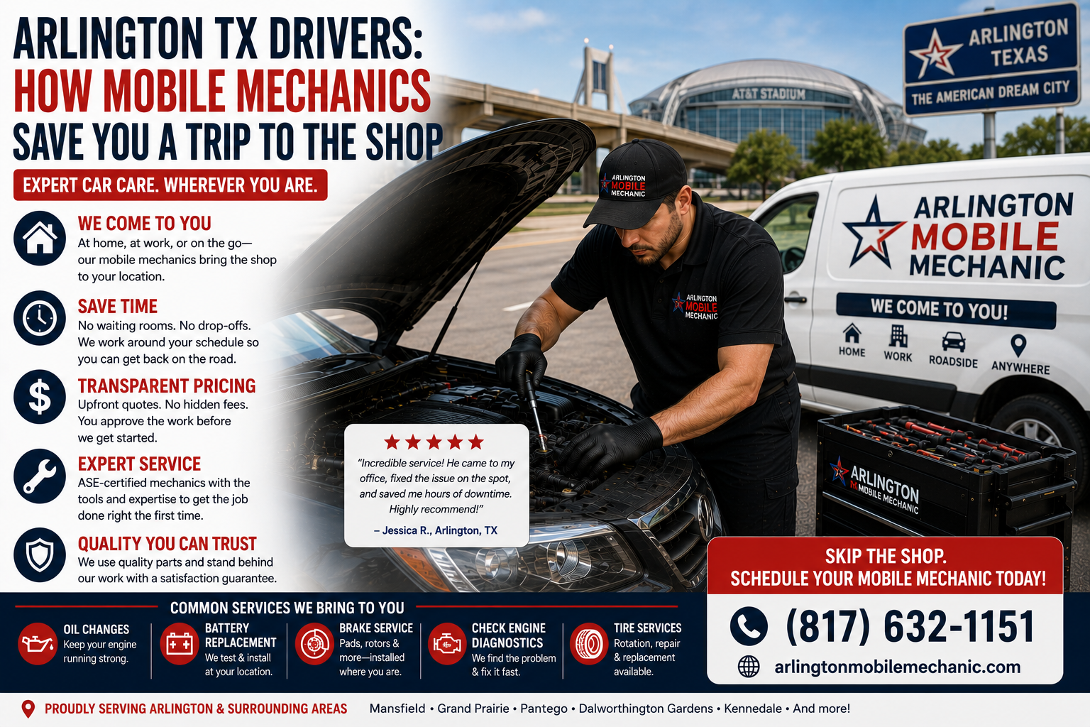 Arlington TX Drivers How Mobile Mechanics Save You a Trip to the Shop